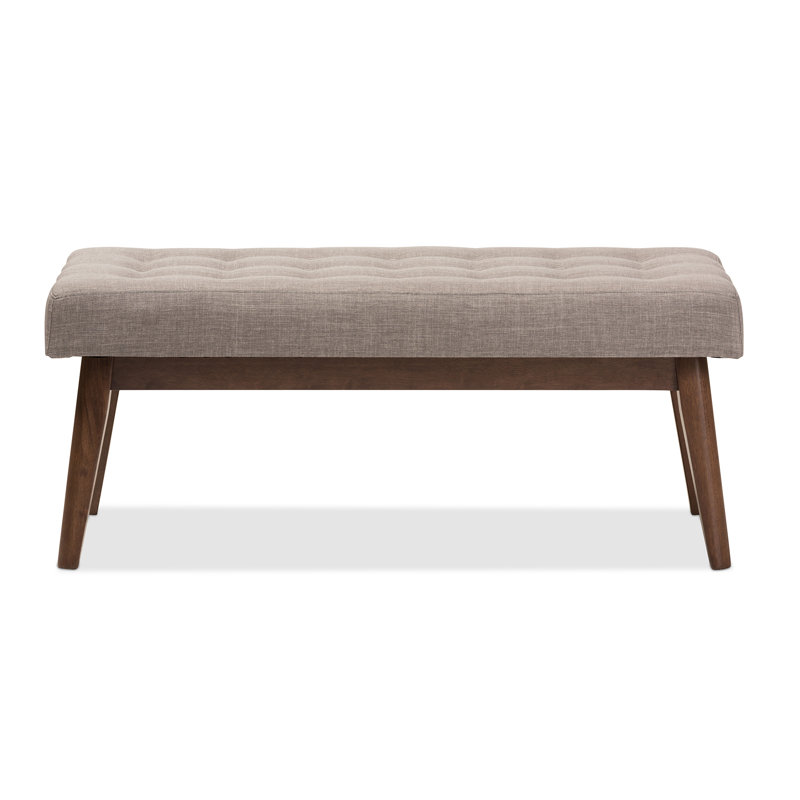 Faria MidCentury Wood Entryway bench & Reviews AllModern